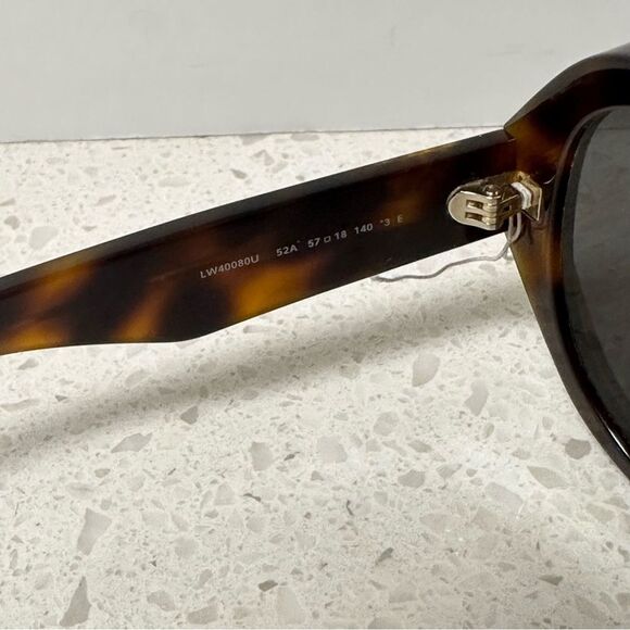 NEW LOEWE ACETATE LW 40080U 52A HAVANA GOLD AUTHENTIC SUNGLASSES 57-18 - Picture 8 of 8
